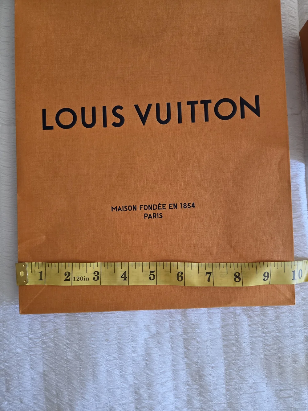 AUTHENTIC Louis Vuitton Orange Gift Bag and Box Set - Luxury Women's Accessories